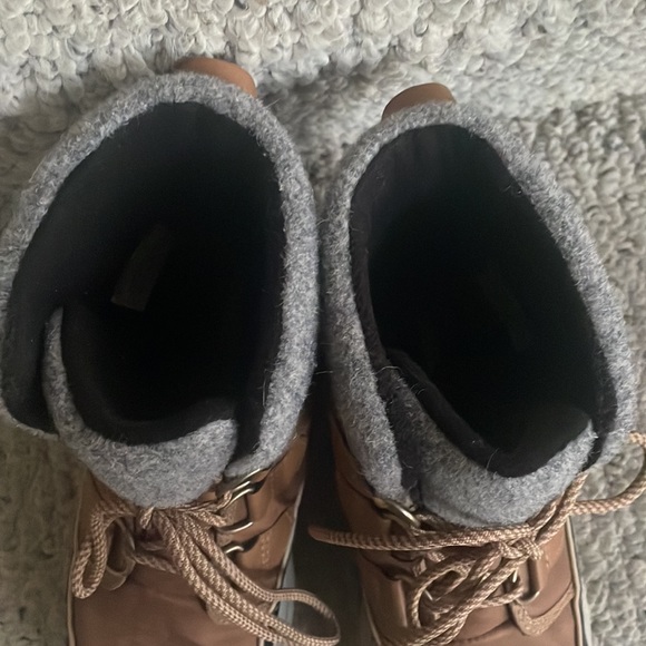 Sorel Women's Explorer Carnival Boots Waterproof Brown Black Size 7 - Picture 6 of 7